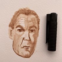 My first portrait . Fine Arts, Painting, Watercolor Painting, and Portrait Drawing project by Jamie Bazley - 11.23.2022