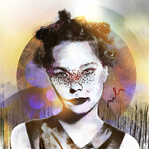 BJORK X ME. Desenho, Ilustração digital, Desenho de retrato, e Desenho digital projeto de milatauphotography - 24.11.2022
