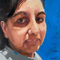 My project for course: Portrait Painting with Oil: Explore Light and Shade. Fine Arts, Painting, and Oil Painting project by harinder_sahota - 11.24.2022