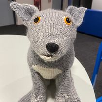 My project for course: Knitting Realistic Stuffed Animals: Make a Puppy from Yarn. Fiber Arts, DIY, Knitting, and Textile Design project by Tracey Bryan - 11.22.2022