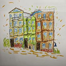 My project for course: Expressive Architectural Sketching with Colored Markers. Sketching, Drawing, Architectural Illustration, Sketchbook & Ink Illustration project by artmartin311 - 11.24.2022