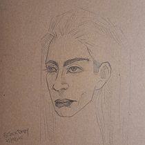 Il mio progetto del corso: Ritratto su blocco da disegno: esplora il volto umano. Un proyecto de Bocetado, Dibujo, Dibujo de Retrato, Dibujo artístico y Sketchbook de Christian Laura - 24.11.2022