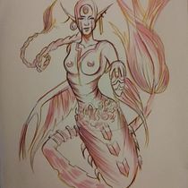 My project for course: Fantasy Sketchbook: Draw Characters from Imagination. Ilustração tradicional, Criatividade, Desenho, e Sketchbook projeto de ewakozlowska86 - 24.11.2022