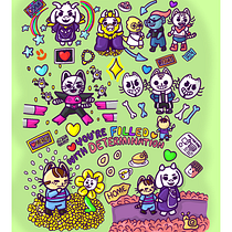 Meu projeto do curso: Ilustração de uma história com estilo kawaii. Ilustração tradicional, Design de personagens, Ilustração digital, e Mangá projeto de Kara Mart - 24.11.2022