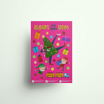 REGALOS POR TODOS LADOS. Mi proyecto del curso: Ilustración infantil para carteles Ein Projekt aus dem Bereich Design, Traditionelle Illustration, Grafikdesign, Zeichnung, Plakatdesign und Kinderillustration von Ruben Lopez - 21.11.2022