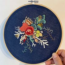Mi proyecto del curso: Técnicas avanzadas de bordado: puntadas y composiciones con volumen. Un projet de Broderie , et Design textile de Victoria Ripari - 25.11.2022
