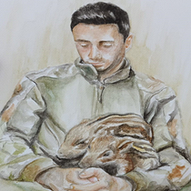 Mi proyecto del curso: Cuaderno de retratos en acuarela. Painting, Watercolor Painting, Portrait Drawing, and Sketchbook project by Sandra Guzmán - 05.12.2021