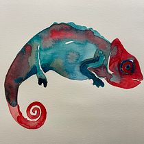 Practice exercise: Experimental Watercolor Techniques for Beginners Ein Projekt aus dem Bereich Traditionelle Illustration, Bildende Künste, Aquarellmalerei und Naturalistische Illustration von Keira Norton - 25.11.2022