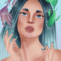 My project for course: Digital Fantasy Portraits with Photoshop. Ilustração tradicional, Desenho, Ilustração digital, Desenho de retrato, Desenho digital, e Pintura digital projeto de damlaebru.dep - 24.11.2022