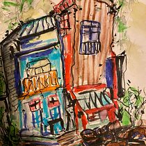 My project for course: Expressive Architectural Sketching with Colored Markers. Sketching, Drawing, Architectural Illustration, Sketchbook & Ink Illustration project by crism40 - 11.23.2022