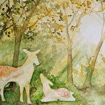 My project for course: Dreamy Watercolor Landscapes: Paint with Light. Pintura, e Pintura em aquarela projeto de Sarah Pienig - 25.11.2022