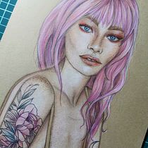 Proyecto del curso: Ilustración con pastel y lápices de colores. Un progetto di Illustrazione tradizionale, Belle arti, Disegno a matita, Disegno, Disegno di ritratti, Disegno realistico e Disegno artistico di Victoria García - 28.11.2022