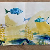 My project for course: Creative Watercolor Sketching for Beginners. Un progetto di Illustrazione tradizionale, Bozzetti, Creatività, Disegno, Pittura ad acquerello e Sketchbook di pshisheva - 26.11.2022