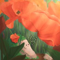 Good day under poppies . Un progetto di Illustrazione tradizionale e Illustrazione digitale di xjb58q8cmk - 26.11.2022