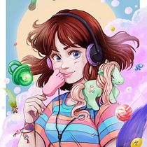 Mi proyecto del curso: Retratos digitales de fantasía con Photoshop. Ilustração tradicional, Desenho, Ilustração digital, Desenho de retrato, Desenho digital, e Pintura digital projeto de Rita Muñoz - 27.11.2022