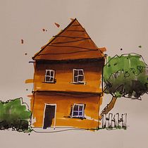 Practice Exercise - Expressive Architectural Sketching with Colored Markers. Sketching, Drawing, Architectural Illustration, Sketchbook & Ink Illustration project by Caleb Shuey - 11.23.2022