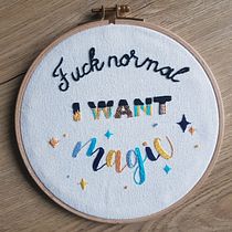 Mon projet du cours : Lettres brodées : le fil en tant qu’outil graphique. Embroider, and Textile Design project by Judith Bou - 11.27.2022