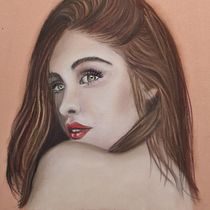 Mein Abschlussprojekt für den Kurs: Illustration mit Pastell- und Buntstiften. Un progetto di Illustrazione tradizionale, Belle arti, Disegno a matita, Disegno, Disegno di ritratti, Disegno realistico e Disegno artistico di sabine_noppel - 27.11.2022