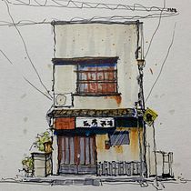 Mein Abschlussprojekt für den Kurs: Expressive Architekturskizzen mit Markern. Sketching, Drawing, Architectural Illustration, Sketchbook & Ink Illustration project by christoph_kuepper - 11.27.2022