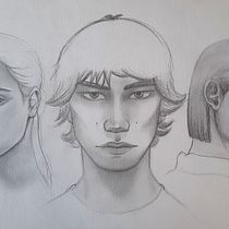 Mi proyecto del curso: Sketchbook de retrato: explora el rostro humano. Sketching, Drawing, Portrait Drawing, Artistic Drawing, and Sketchbook project by Leslie Gonzales - 11.27.2022