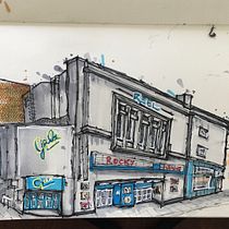 My project for course: Expressive Architectural Sketching with Colored Markers. Sketching, Drawing, Architectural Illustration, Sketchbook & Ink Illustration project by Chris Burgess - 11.28.2022