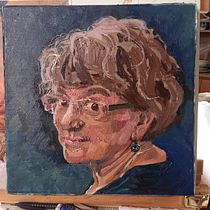 My project for course: Portrait Painting with Oil: Explore Light and Shade. Fine Arts, Painting, and Oil Painting project by Sylvie Kaos - 11.28.2022