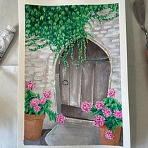 My project for course: Landscape Painting with Gouache for Beginners. Fine Arts, Painting, Naturalistic Illustration, and Gouache Painting project by reuti.michael - 11.28.2022