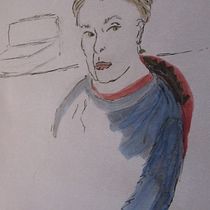 My project for course: Intro to Portrait Sketching: Draw in Real-Time. Sketching, Drawing, Portrait Drawing, Ink Illustration, and Colored Pencil Drawing project by susan.southall - 11.29.2022