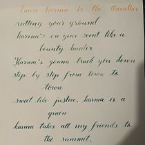 Mi proyecto del curso: Caligrafía inglesa de la A a la Z. Calligraph project by Karen Campos - 11.28.2022