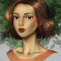 Meu projeto do curso: Retrato digital no Photoshop com um toque de fantasia. Traditional illustration, Drawing, Digital Illustration, Portrait Drawing, Digital Drawing, and Digital Painting project by Nicole Matsuo - 11.29.2022