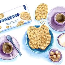 My project for course:  Flavorful Food Illustration with Watercolor. Projekt z dziedziny Trad, c, jna ilustracja,  Sztuki piękne,  Malarstwo, Malowanie akwarelą, Grafika ed i torska użytkownika Anastasiia Sukhanovska - 29.11.2022