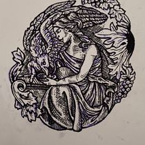 Mi proyecto del curso: Introducción al tatuaje de estilo etching. Un proyecto de Diseño de tatuajes de Flor Croci - 29.11.2022