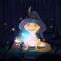 Feitiço da Lagarta. Traditional illustration, Character Design, Drawing, Digital Illustration, Stor, telling, and Narrative project by Luci Caroline Silva - 11.29.2022