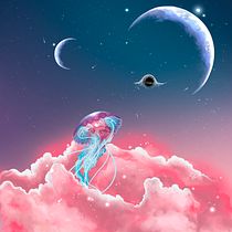 Medusa spaziale. Traditional illustration, Painting, Pencil Drawing, Drawing, Watercolor Painting, Children's Illustration, and Digital Drawing project by Nada Kitanovska - 11.29.2022