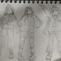 Mi proyecto del curso: Dibujo de personajes llenos de personalidad. Projekt z dziedziny Projektowanie postaci, Sketching,  R, sunek, Stor, telling, Stor, board,  R, sunek art, st, czn i Narracja użytkownika Juliana - 29.11.2022