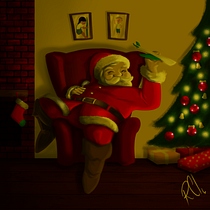 Papai Noel: Princípios de iluminação para pintura digital. Traditional illustration, Digital Illustration, and Digital Painting project by Reverson Castilho - 11.30.2022