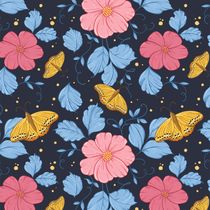 Mein Blumen-Muster. Pattern Design, Digital Illustration, and Printing project by marlene.fischer - 11.30.2022