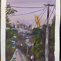 My project for course: Gouache Painting of Urban Landscapes Ein Projekt aus dem Bereich Traditionelle Illustration, Malerei und Gouachemalerei von dianabriscoe123 - 30.11.2022