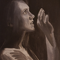 My project for course:  Realistic Oil Portraiture: Conveying Detail and Expression. Fine Arts, Painting, and Oil Painting project by Ashlee M - 10.28.2022