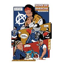 Ilustração vetorial de filmes. Sons Of Anarchy. Un proyecto de Ilustración vectorial, Diseño de carteles e Ilustración digital de Lucas Cavaliéri - 23.11.2022