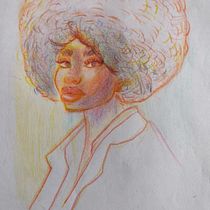 Mi proyecto de curso: Dibujar retratos llamativos con lápices de colores. Drawing, Portrait Drawing, Sketchbook, and Colored Pencil Drawing project by Leydi Neira - 01.12.2023
