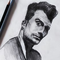 Meu projeto do curso: Desenho de retrato artístico: capture expressões autênticas. Un projet de Illustration traditionnelle, Beaux Arts, Esquisse , Dessin au cra, on, Dessin, Dessin de portrait, Dessin réaliste, Dessin artistique , et Dessin anatomique de Danilo Soares - 01.12.2022
