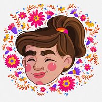 Meu projeto do curso: Retrato ilustrado com elementos botânicos. Traditional illustration, Digital Illustration, Botanical Illustration, and Digital Drawing project by Laís Santos Silva Inácio - 12.01.2022