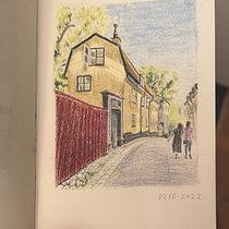 My project for course: Sketchbook Illustration with Colored Pencils. Traditional illustration, Fine Arts, Sketching, Pencil Drawing, Drawing, Artistic Drawing, and Sketchbook project by Annika Petersson - 08.22.2022