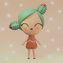 My project for course: Kawaii Character Creation in 3D with Blender  Ein Projekt aus dem Bereich Traditionelle Illustration, Design von Figuren, Digitale Illustration, 3-D-Modellierung und Manga von frenchsavvy - 01.12.2022