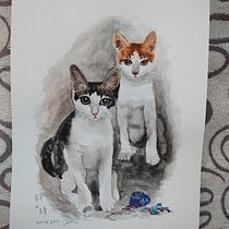 My project for course: Expressive Animal Portraits in Watercolor. Ilustração tradicional, Pintura em aquarela, Desenho realista e Ilustração naturalista projeto de Goldie Liu - 25.11.2022