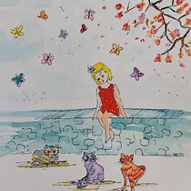 Mein Abschlussprojekt für den Kurs: Ausdrucksstarkes Character Design mit Aquarell und Tinte. Un progetto di Illustrazione tradizionale, Character design, Pittura, Bozzetti, Disegno, Pittura ad acquerello, Stor, telling, Disegno artistico, Illustrazione infantile e Narrativa di Klara Monika Baumeler - 02.12.2022