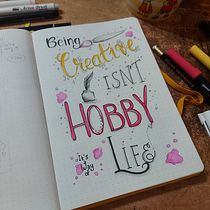 My project for course: Creative Doodling and Hand-Lettering for Beginners. Traditional illustration, Lettering, Drawing, H, and Lettering project by amacaraka - 12.02.2022
