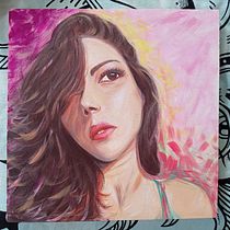 Mi proyecto del curso: Técnicas experimentales de retrato al óleo. Un progetto di Belle arti, Pittura e Pittura ad olio di danielaochoare - 02.12.2022