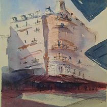 My project for course: Architectural Sketching with Watercolor and Ink. Sketching, Drawing, Watercolor Painting, Architectural Illustration, Sketchbook & Ink Illustration project by halifax - 12.01.2022